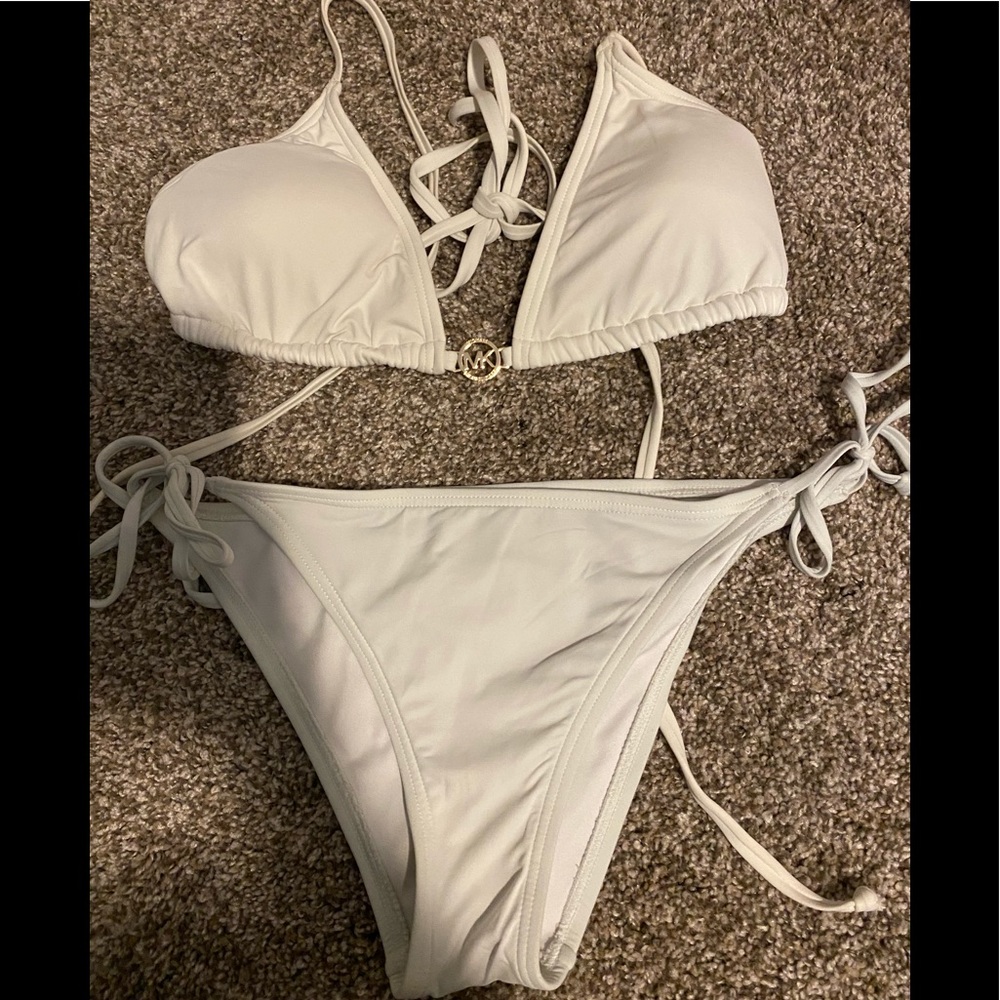 White michael kors swimsuit set